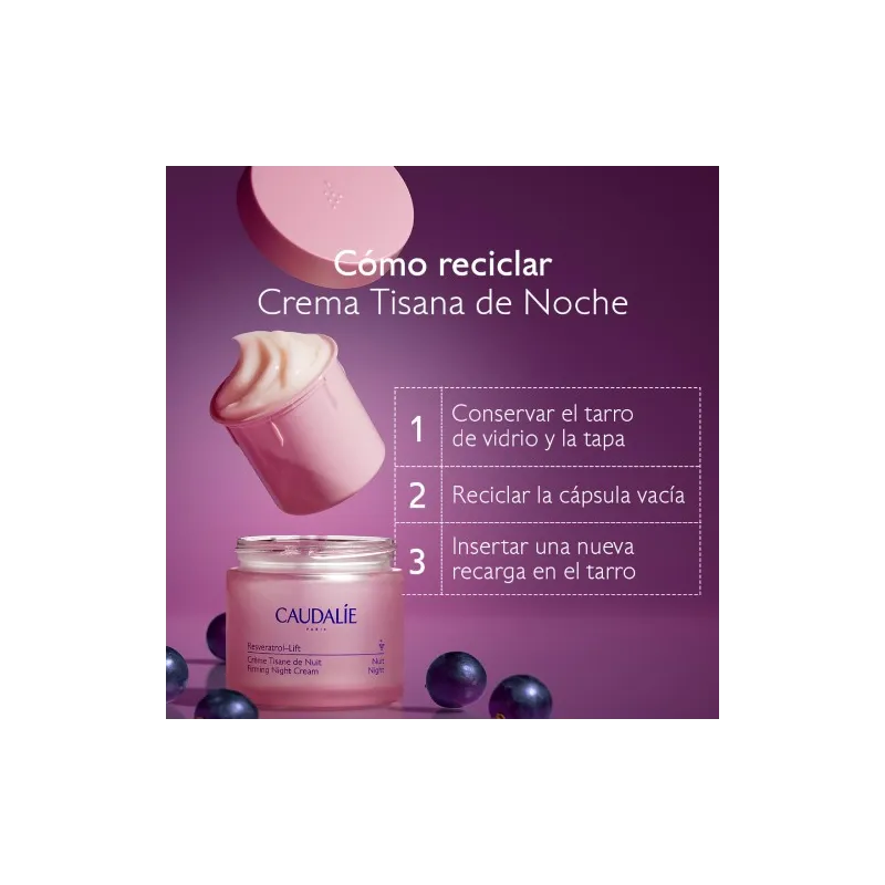 Caudalie Resveratrol-Lift crema tisana de noche recarga, 50 ml Caudalie Resveratrol-Lift crema tisana de noche recarga, 50 ml