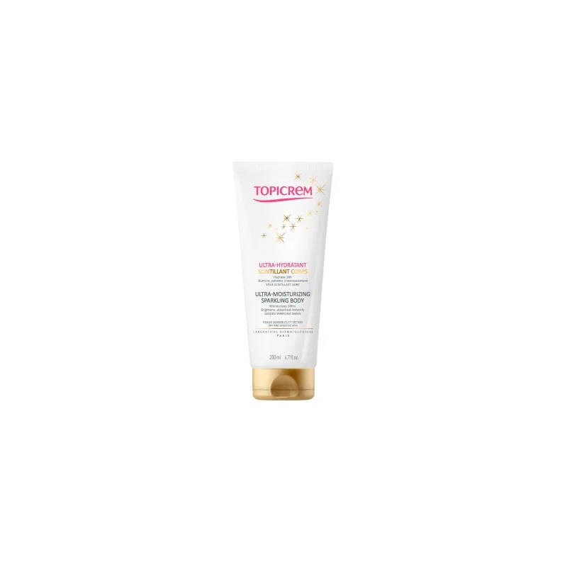 Topicrem Crema Ultra Hidratante Brillo Dorado, 200ml | Farmacia Barata Topicrem Crema Ultra Hidratante Brillo Dorado, 200ml | Farmacia Barata