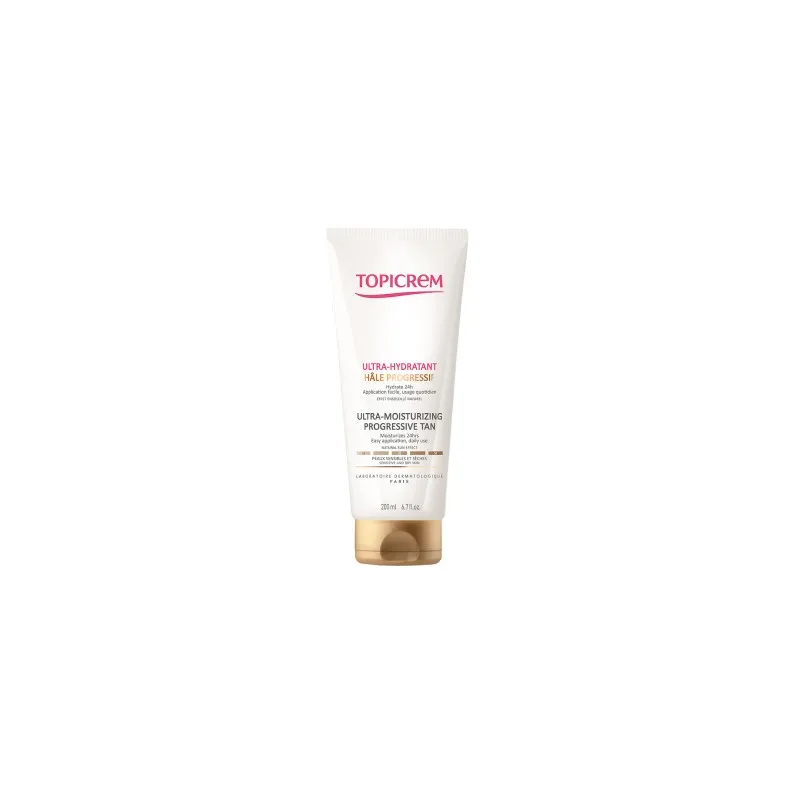 Topicrem ultra-hidratante bronceado progresivo, 200 ml