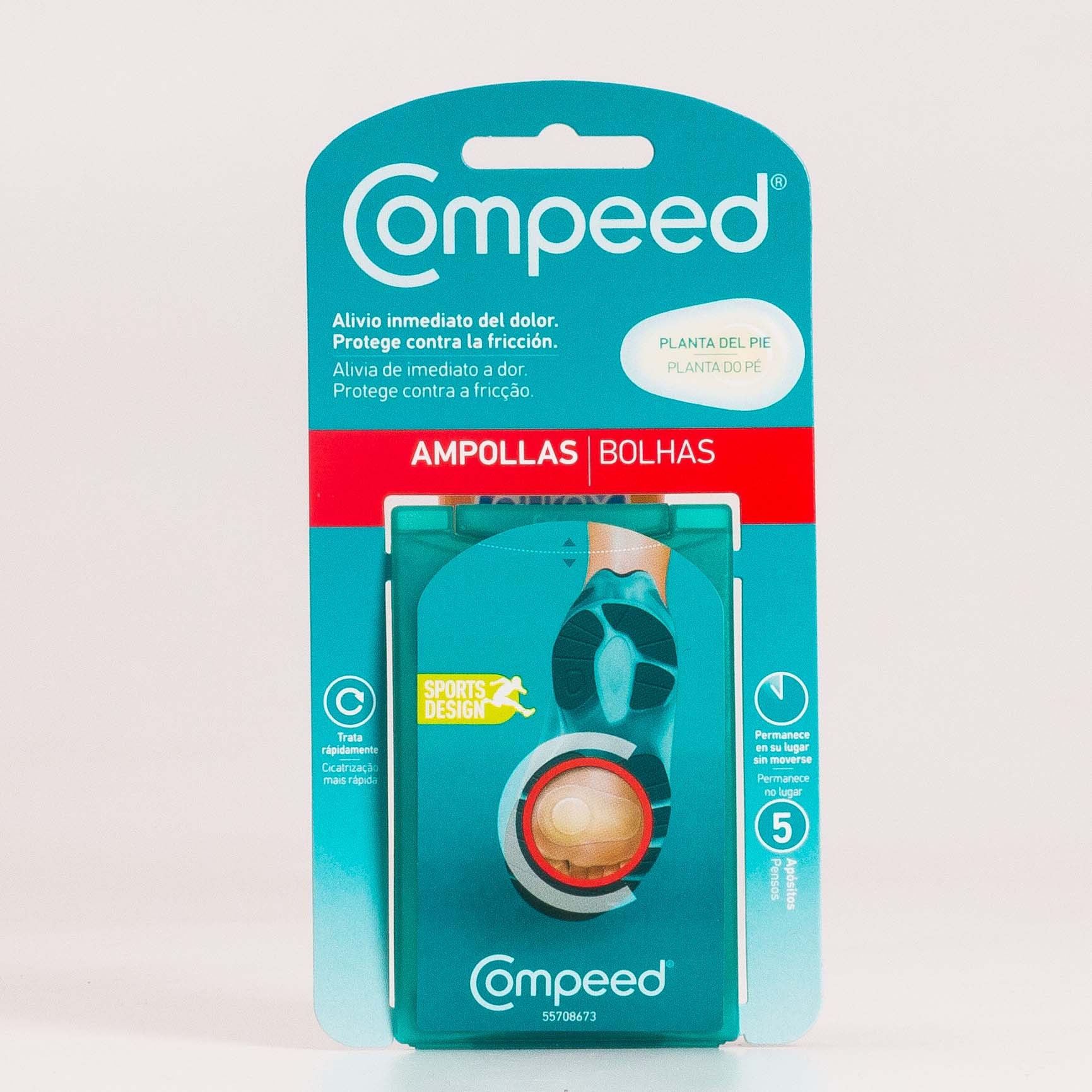 Compeed Ampollas Plantas de los pies, 5unidades.