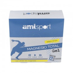 AMLsport Magnesio Total Gel, 12 sobres.