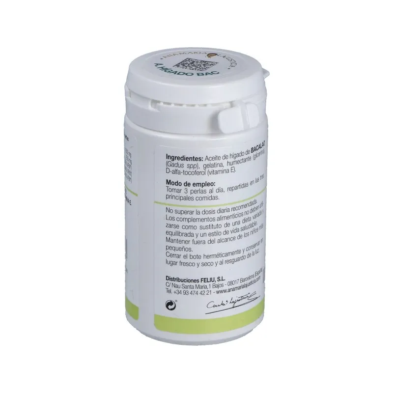 Ana María Lajusticia Hígado de Bacalao 90 perlas | Farmacia Barata