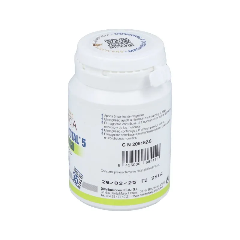 Magnesio Total 5 con Harpagofito | Farmacia Barata