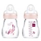 MAM Feel Good Biberón Cristal Rosa 170 ml