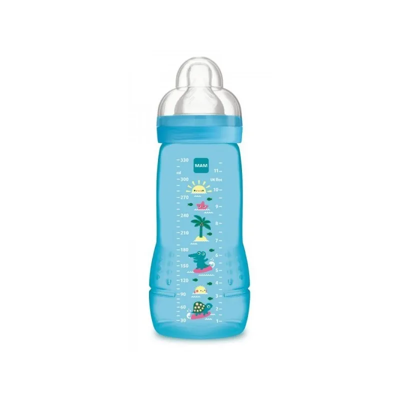 MAM Biberón Easy Active Baby Bottle Azul 330 ml MAM Biberón Easy Active Baby Bottle Azul 330 ml