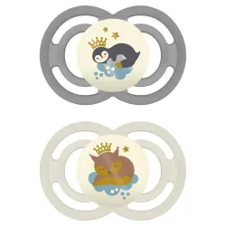 MAM Chupete Silicona Fisiologico Perfect Night +16M, 2 unidades MAM Chupete Silicona Fisiologico Perfect Night +16M, 2 unidades