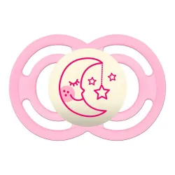 MAM Chupete Silicona Perfect Night Rosa +16M, 2 unidades MAM Chupete Silicona Perfect Night Rosa +16M, 2 unidades