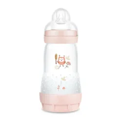 MAM Biberón Anti-Colic MATT - Rosa +2M, 260 ml MAM Biberón Anti-Colic MATT - Rosa +2M, 260 ml