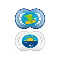 MAM Chupete Silicona Original Matt Azul +16M, 2 unidades MAM Chupete Silicona Original Matt Azul +16M, 2 unidades