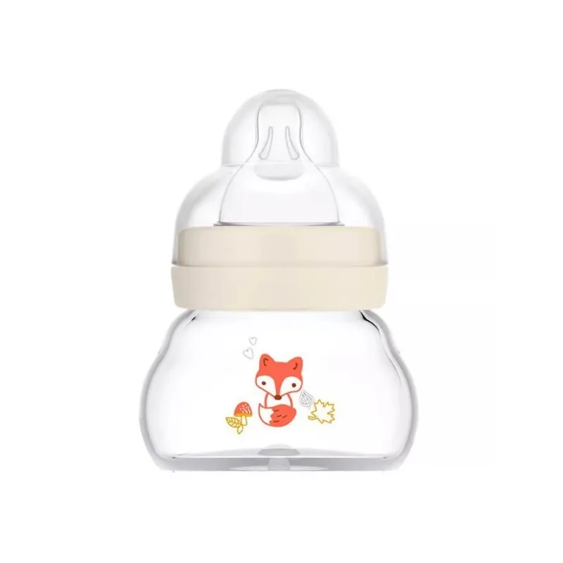 MAM Biberón Feel Good cristal color neutro, 90 ml