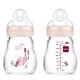 MAM Feel Good Biberón Cristal Rosa 170 ml