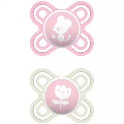 MAM Chupete Silicona Perfect Night Rosa 2-6 meses | Farmacia Barata