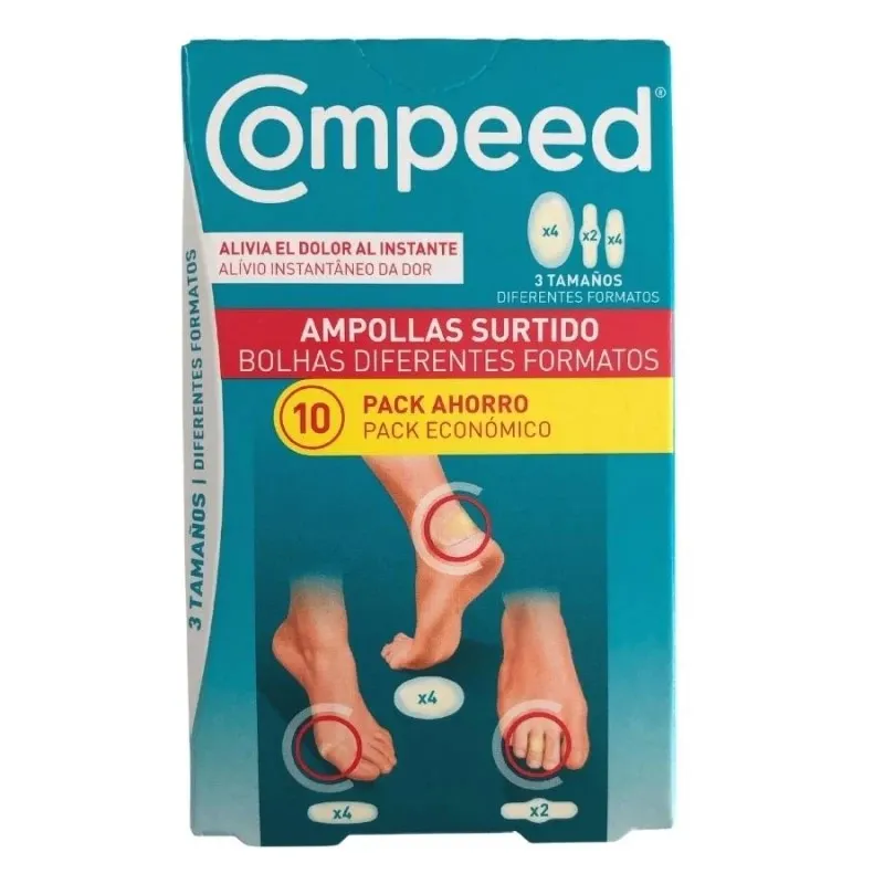 Compeed Ampollas Surtido 3 tamaños 10 uds Pack Ahorro Compeed Ampollas Surtido 3 tamaños 10 uds Pack Ahorro