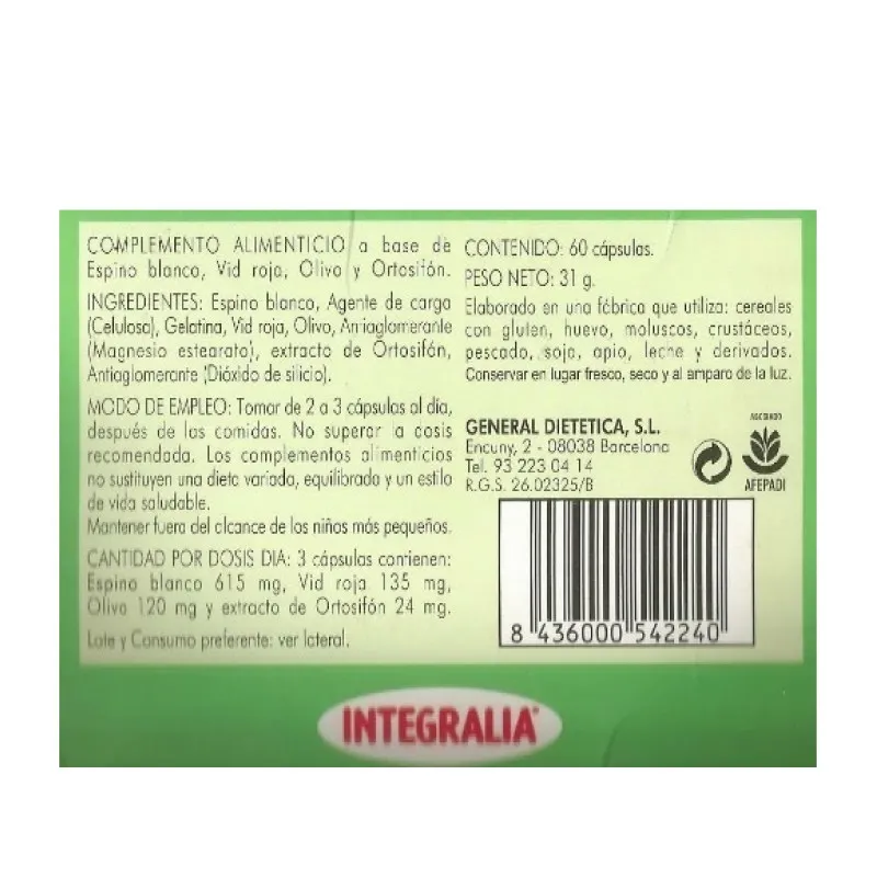 Integralia Espino Blanco Plus | Farmacia Barata Integralia Espino Blanco Plus | Farmacia Barata
