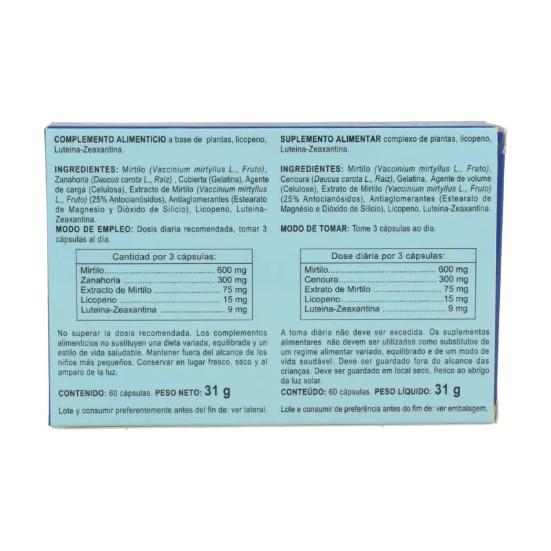 Integralia Mirtilo Plus 60 Cápsulas | Farmacia Barata Integralia Mirtilo Plus 60 Cápsulas | Farmacia Barata