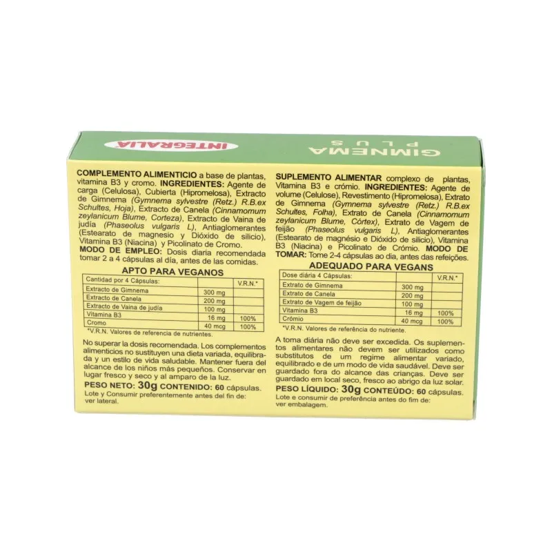 Integralia Gimnema Plus | Farmacia Barata Integralia Gimnema Plus | Farmacia Barata