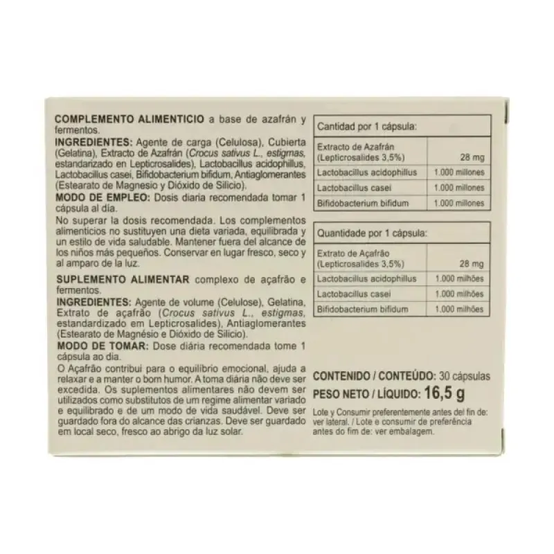 Integralia Azafrán Plus | Farmacia Barata Integralia Azafrán Plus | Farmacia Barata