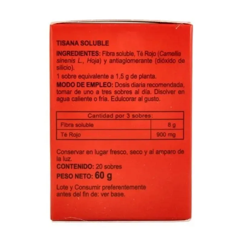 Integralia Té Rojo Soluble, 20 Sobres | Farmacia Barata