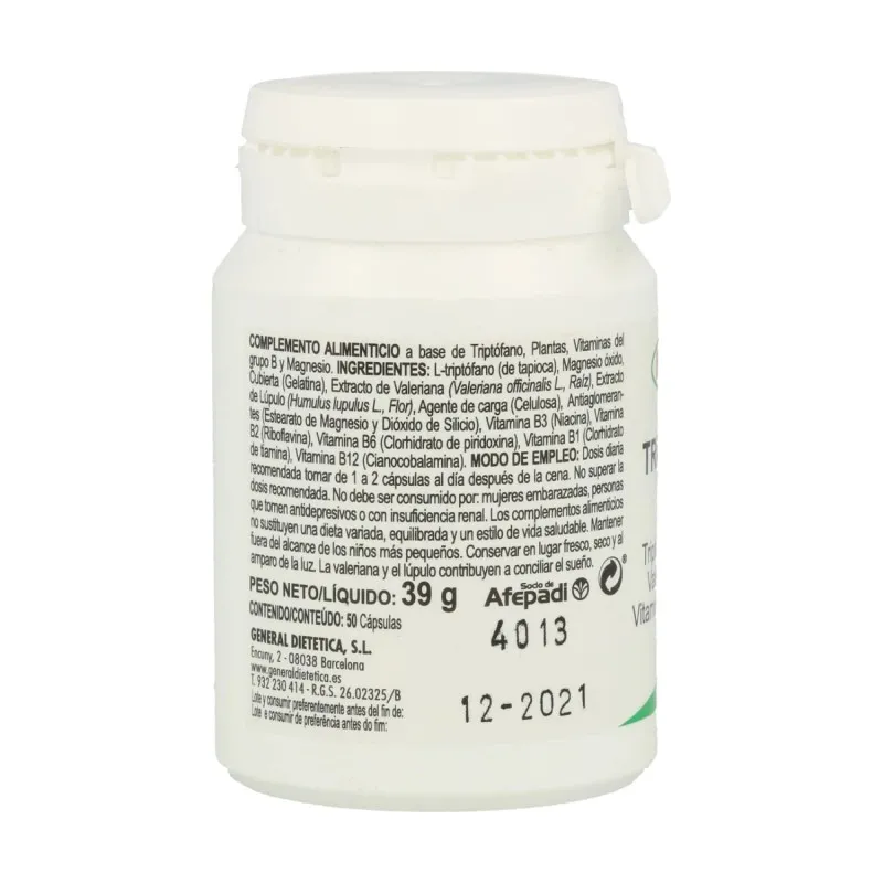 Integralia Triptófano Plus 50 Cápsulas | Farmacia Barata Integralia Triptófano Plus 50 Cápsulas | Farmacia Barata