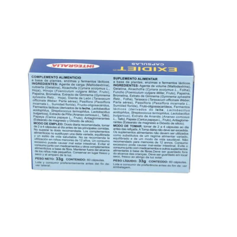 Integralia Exidiet, 60 cápsulas | Farmacia Barata