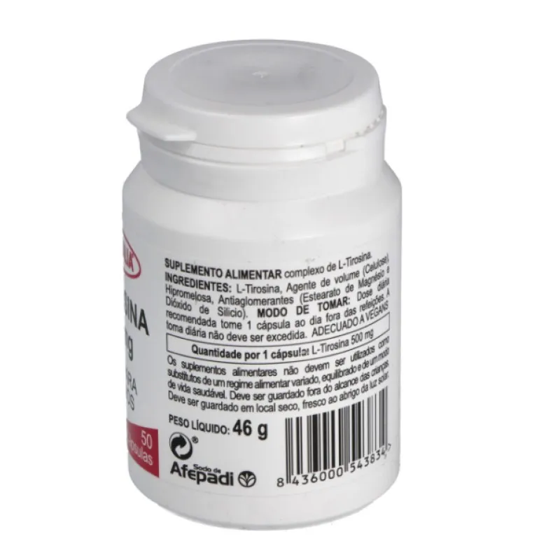 Integralia L-Tirosina 500 mg | Farmacia Barata Integralia L-Tirosina 500 mg | Farmacia Barata