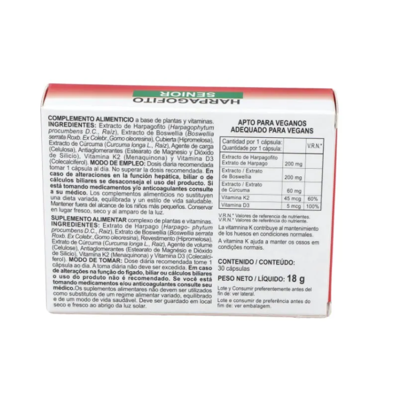 Integralia Harpagofito Senior 30 cápsulas | Farmacia Barata Integralia Harpagofito Senior 30 cápsulas | Farmacia Barata