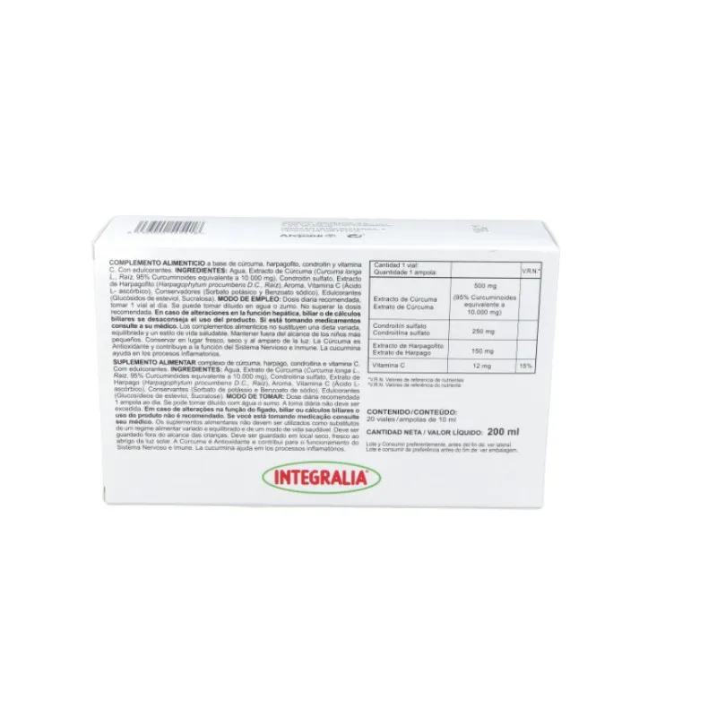 Integralia Cúrcuma Flex 20 Viales | Farmacia Barata