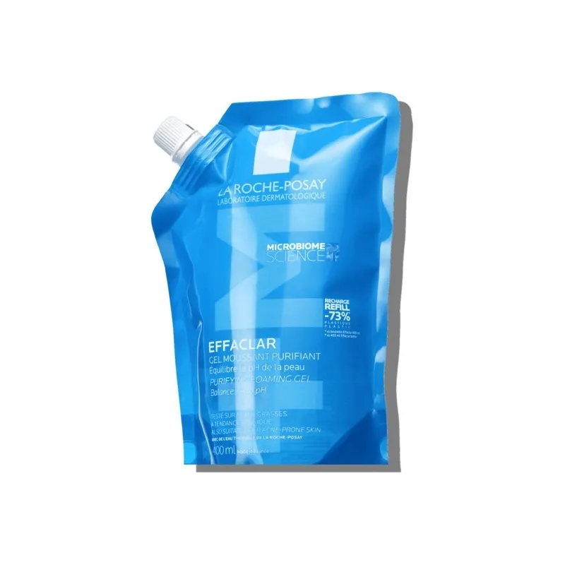 La Roche Posay Effaclar Gel moussant +M limpiador purificante recarga, 400 ml refill