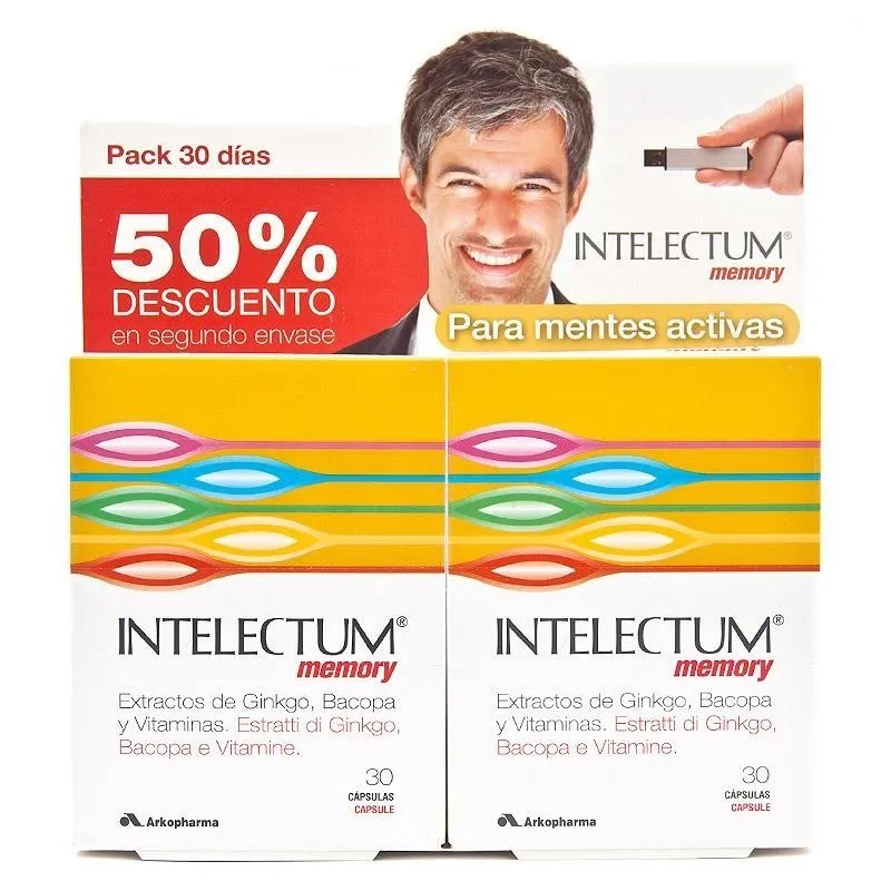Arkopharma Intelectum Memory DUPLO | Farmacia Barata Arkopharma Intelectum Memory DUPLO | Farmacia Barata