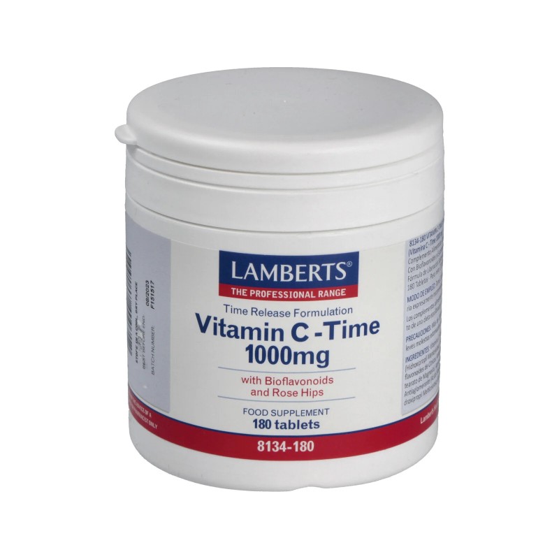 LAMBERTS Vitamina C-Time 1000 mg Lib Sostenida 180 comp