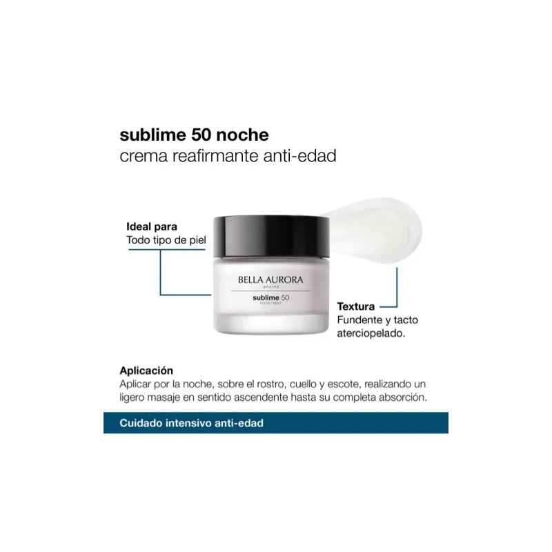 Bella Aurora Sublime 50 noche propiedades Bella Aurora Sublime 50 noche propiedades