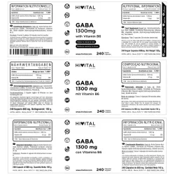 Hivital Gaba 1300 mg, 240 cápsulas | Farmacia Barata