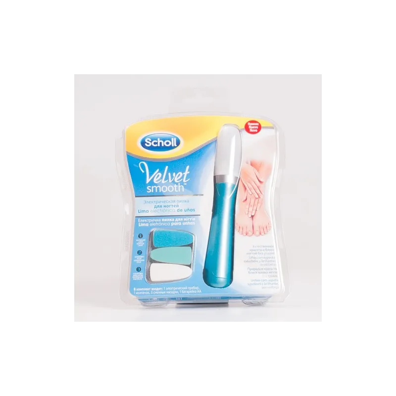 Dr Scholl Velvet smooth lima electrónica uñas