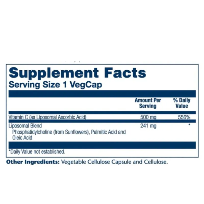 Solaray Small Liposomal Vit C 500 | Farmacia Barata Solaray Small Liposomal Vit C 500 | Farmacia Barata