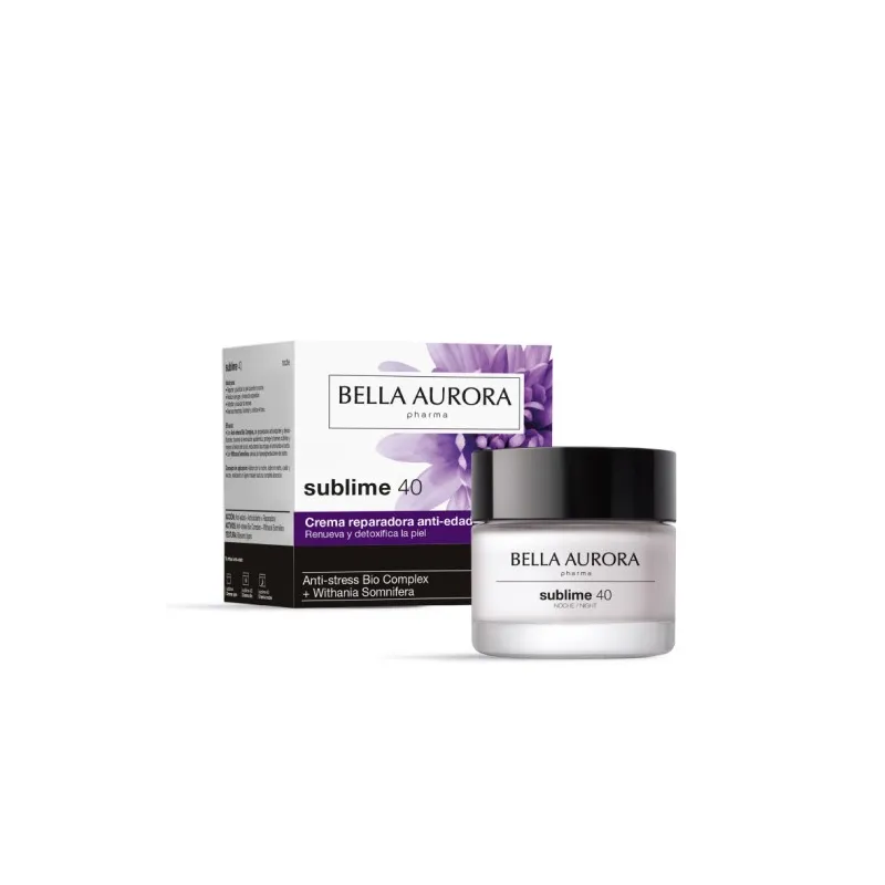 Bella Aurora Sublime 40 Crema Reparadora Anti-Edad Noche 50 ml Bella Aurora Sublime 40 Crema Reparadora Anti-Edad Noche 50 ml