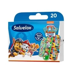 Salvelox apósito adhesivo Paw Patrol, 20 tiritas surtidas