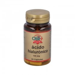 Obire ácido hialurónico 100mg, 60 cápsulas.