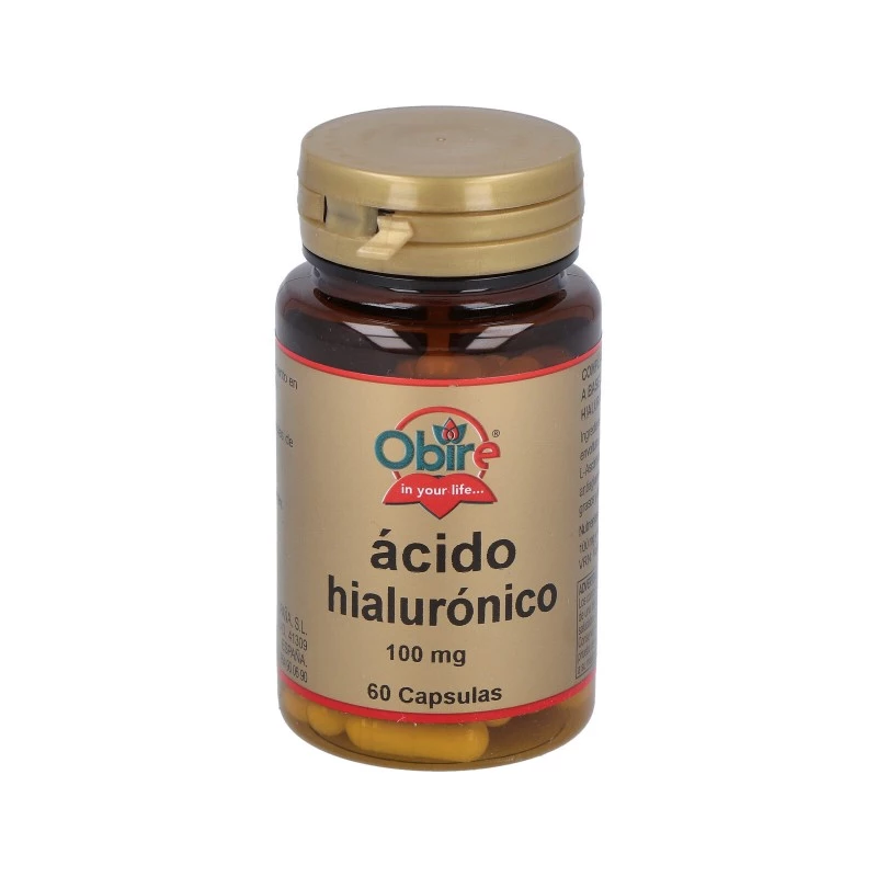 Obire ácido hialurónico 100mg, 60 cápsulas.