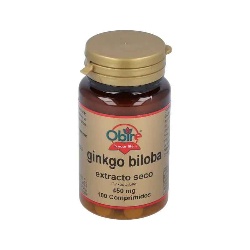 Obire Ginkgo Biloba 450 mg, 100 comprimidos | Farmacia Barata