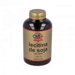 Obire Lecitina de Soja 1200 mg, 200 Perlas.