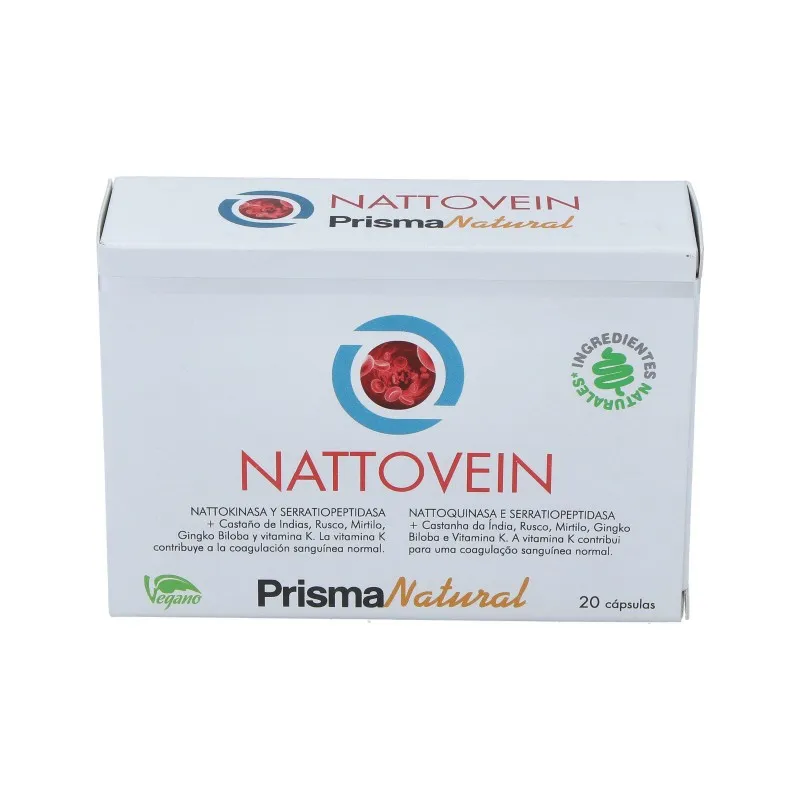 Prisma Natural Nattovein, 20 cápsulas | Farmacia Barata