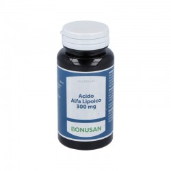 Bonusan Ácido Alfa Lipoico 300mg, 60 Cápsulas