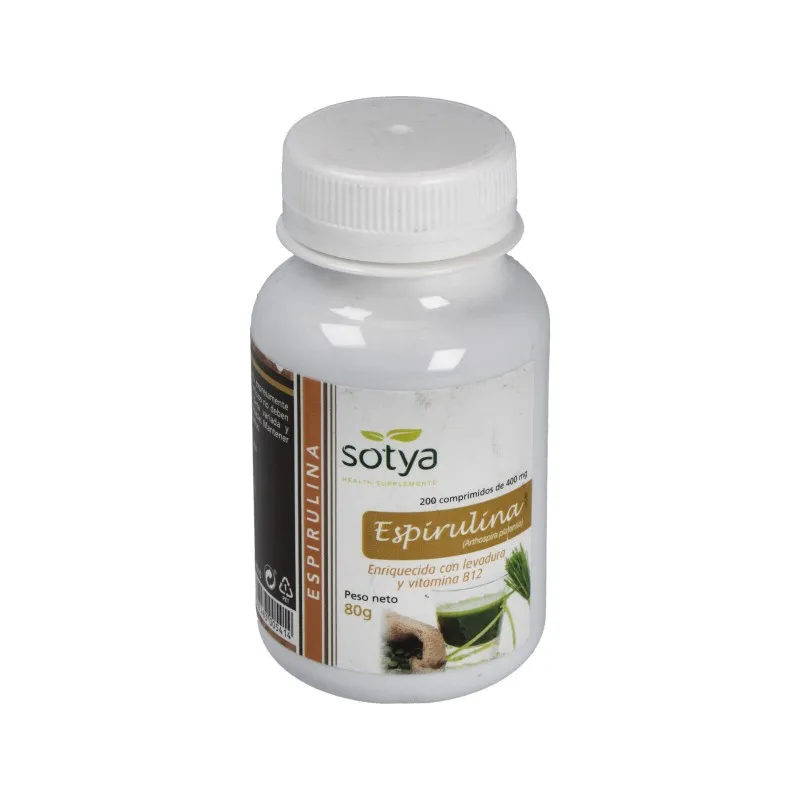 Sotya Espirulina 400 mg, 200 comprimidos | Farmacia Barata