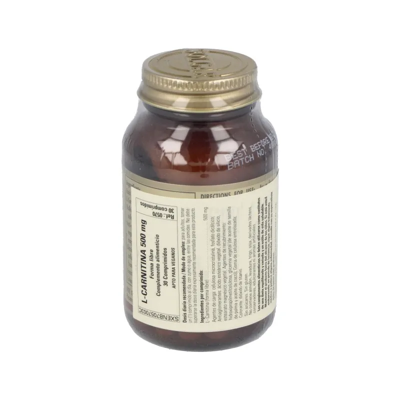 Solgar L- Carnitina 500 mg | Farmacia Barata Solgar L- Carnitina 500 mg | Farmacia Barata