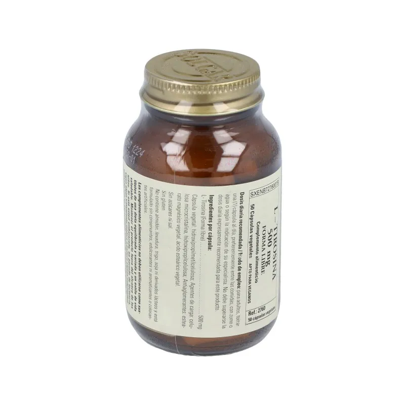 Solgar L-Tirosina 500 mg | Farmacia Barata Solgar L-Tirosina 500 mg | Farmacia Barata