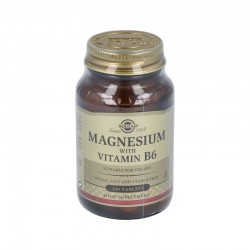 Solgar Magnesio + Vitamina B6, 100 Comprimidos.