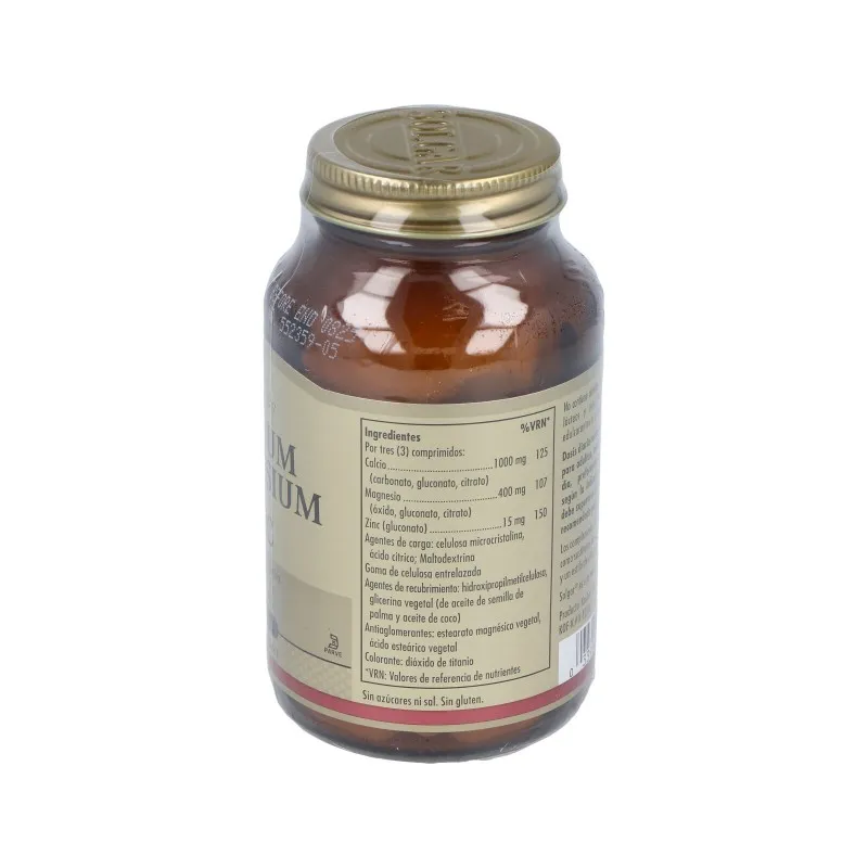 Solgar Calcium Magnesium Plus Zinc | Farmacia Barata