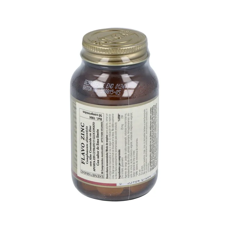 Solgar Flavo Zinc (50 comprimidos) | Farmacia Barata Solgar Flavo Zinc (50 comprimidos) | Farmacia Barata