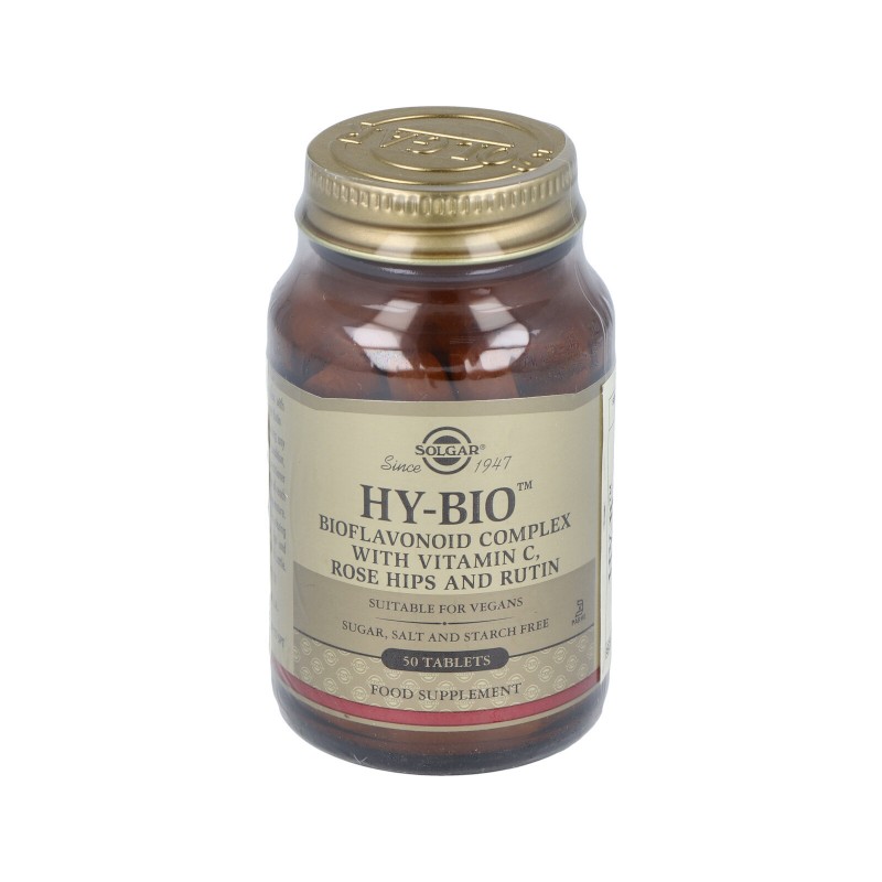 Solgar HY- B 500 mg, 50 Comprimidos.