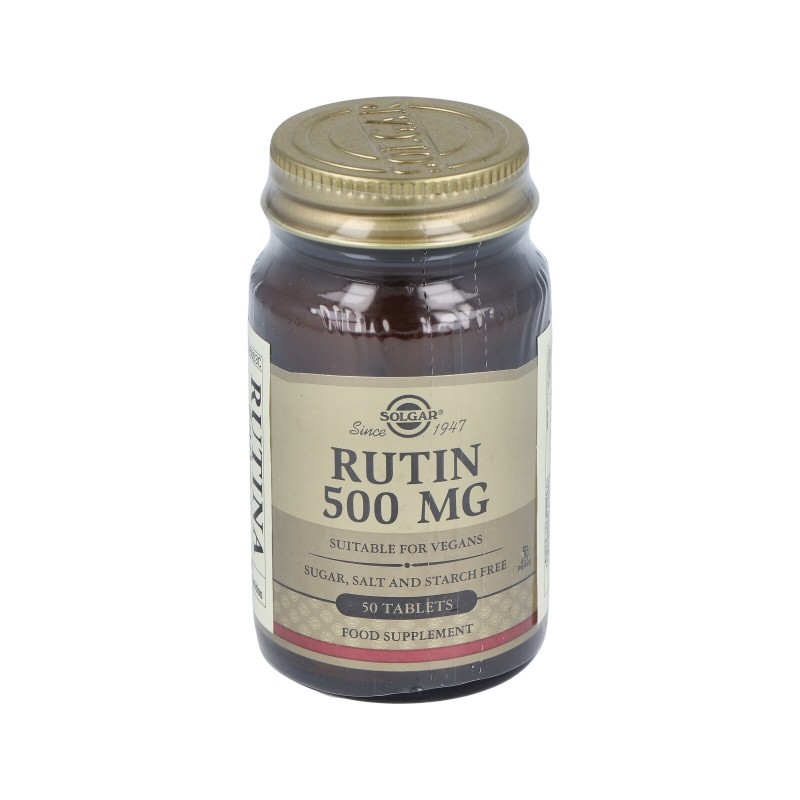 Solgar Rutina 500 mg, 50 Comprimidos.